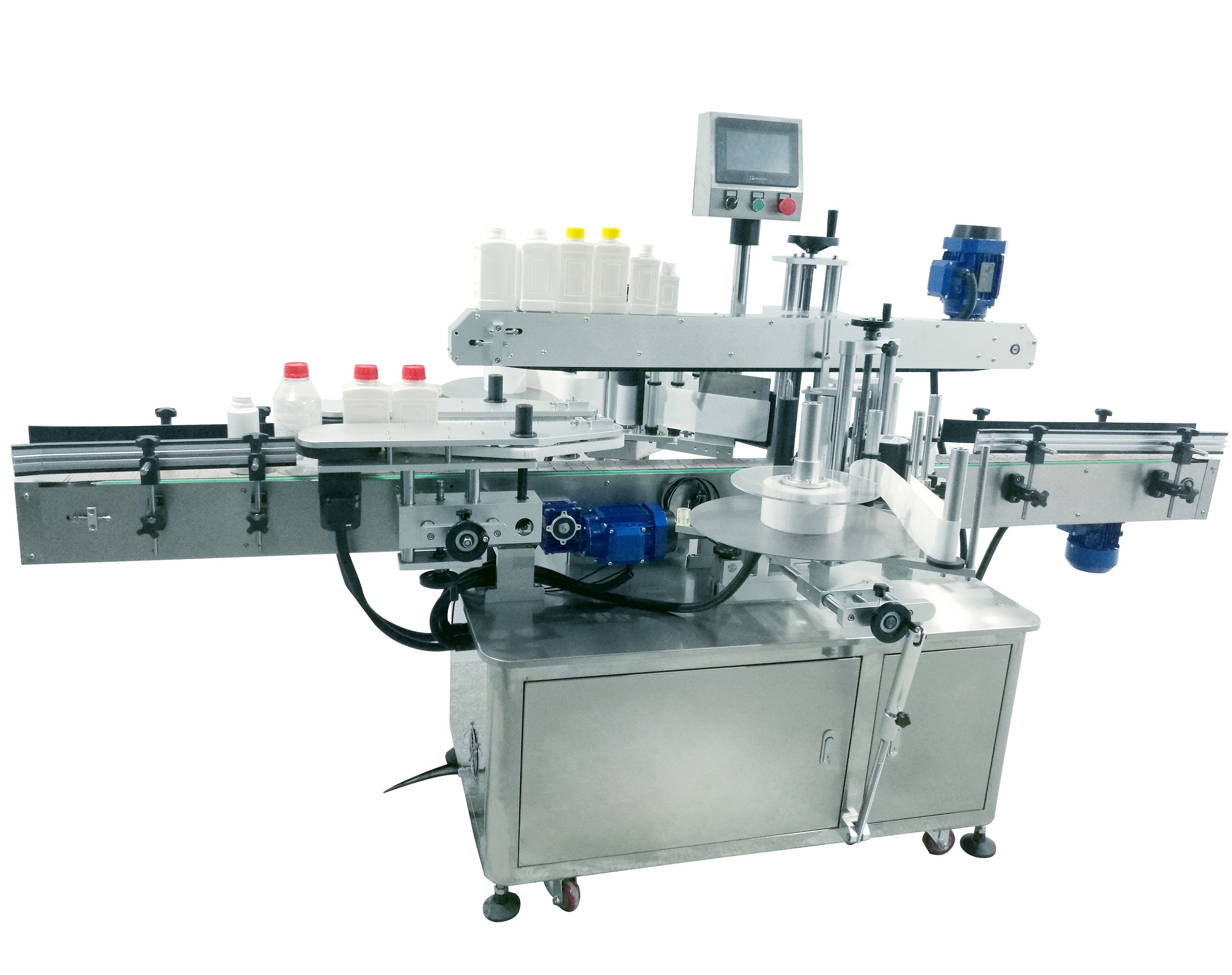 YM620 Automatic front and back sides labeling machine